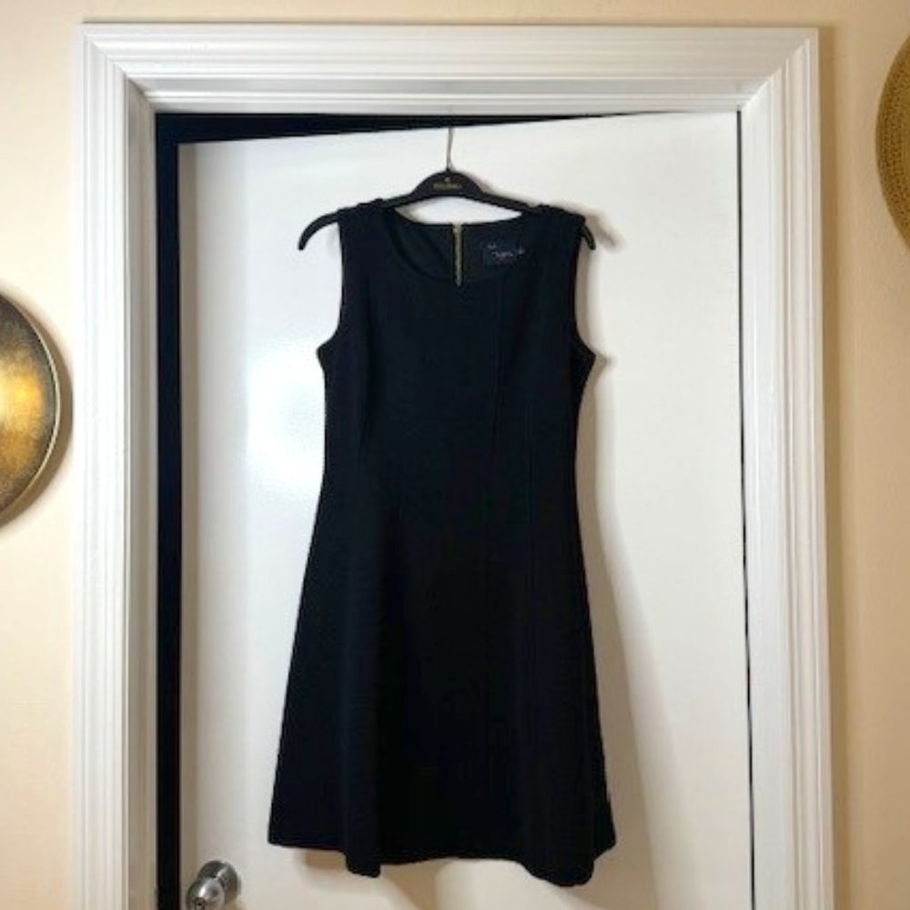 Little Black Crepe Dress with a Flair